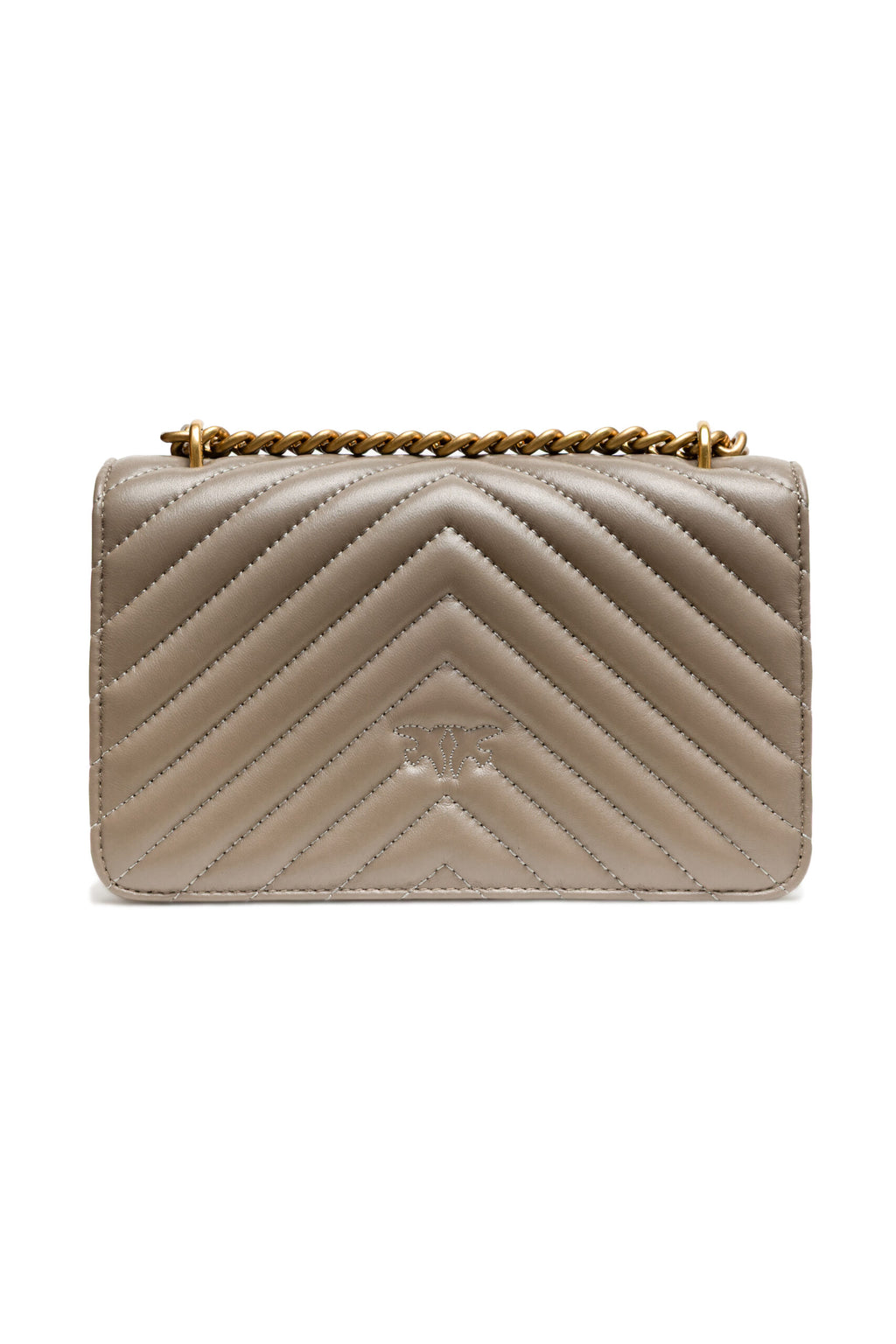 Grey Sheepskin Love One Mini Shoulder Bag