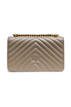 Grey Sheepskin Love One Mini Shoulder Bag