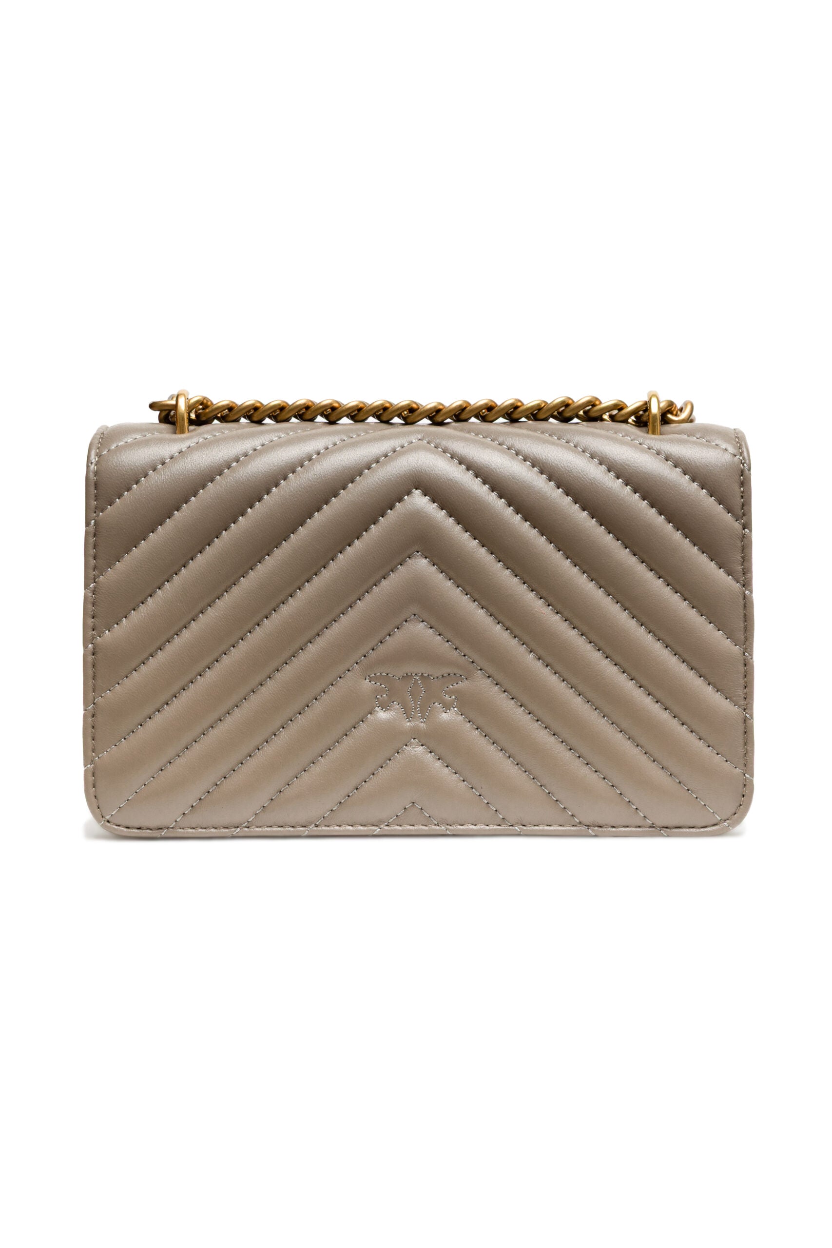Grey Sheepskin Love One Mini Shoulder Bag