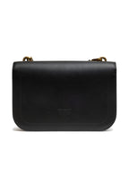 Black Silk-Touch Leather Classic Love Bag Shoulder Bag