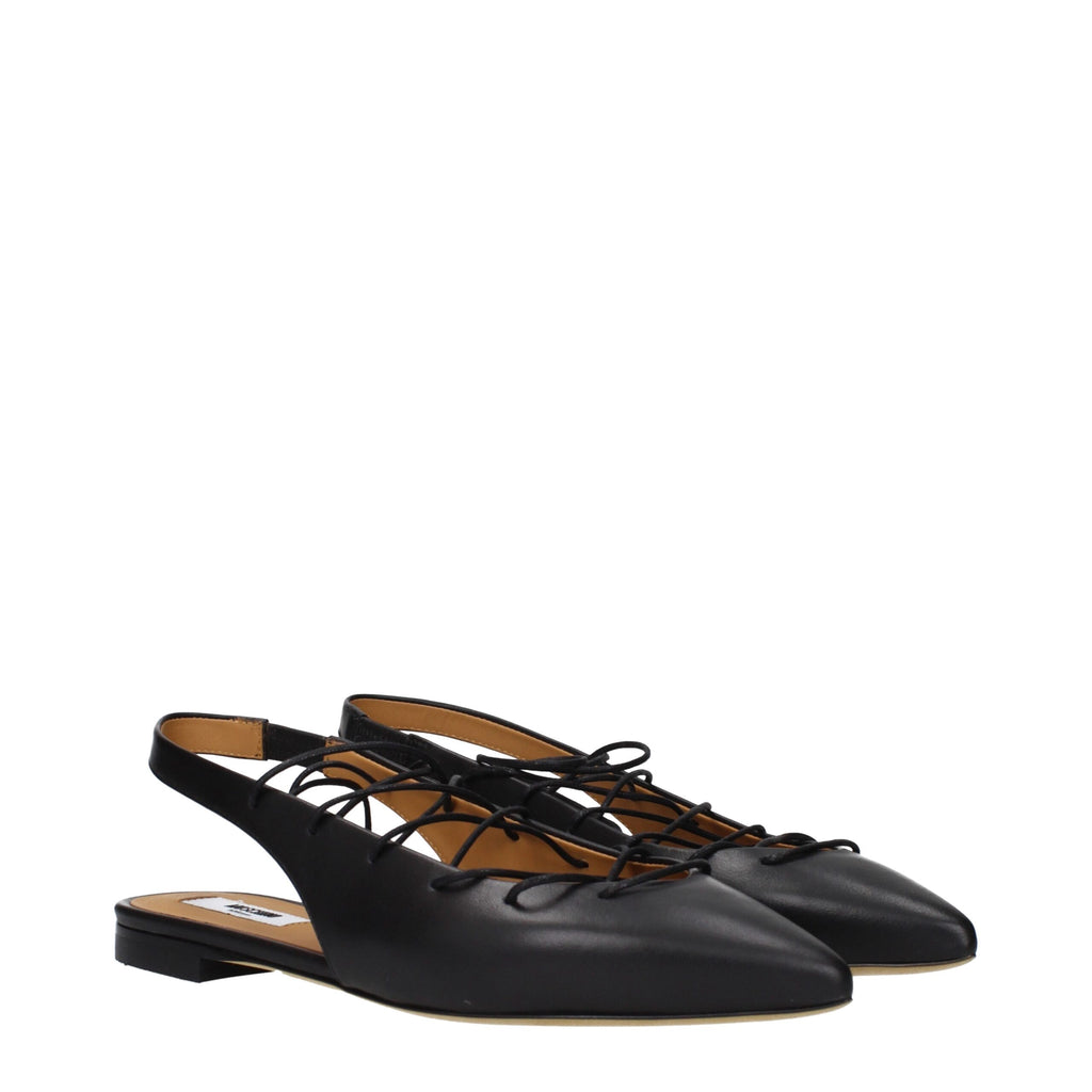 Black Leather Sandals