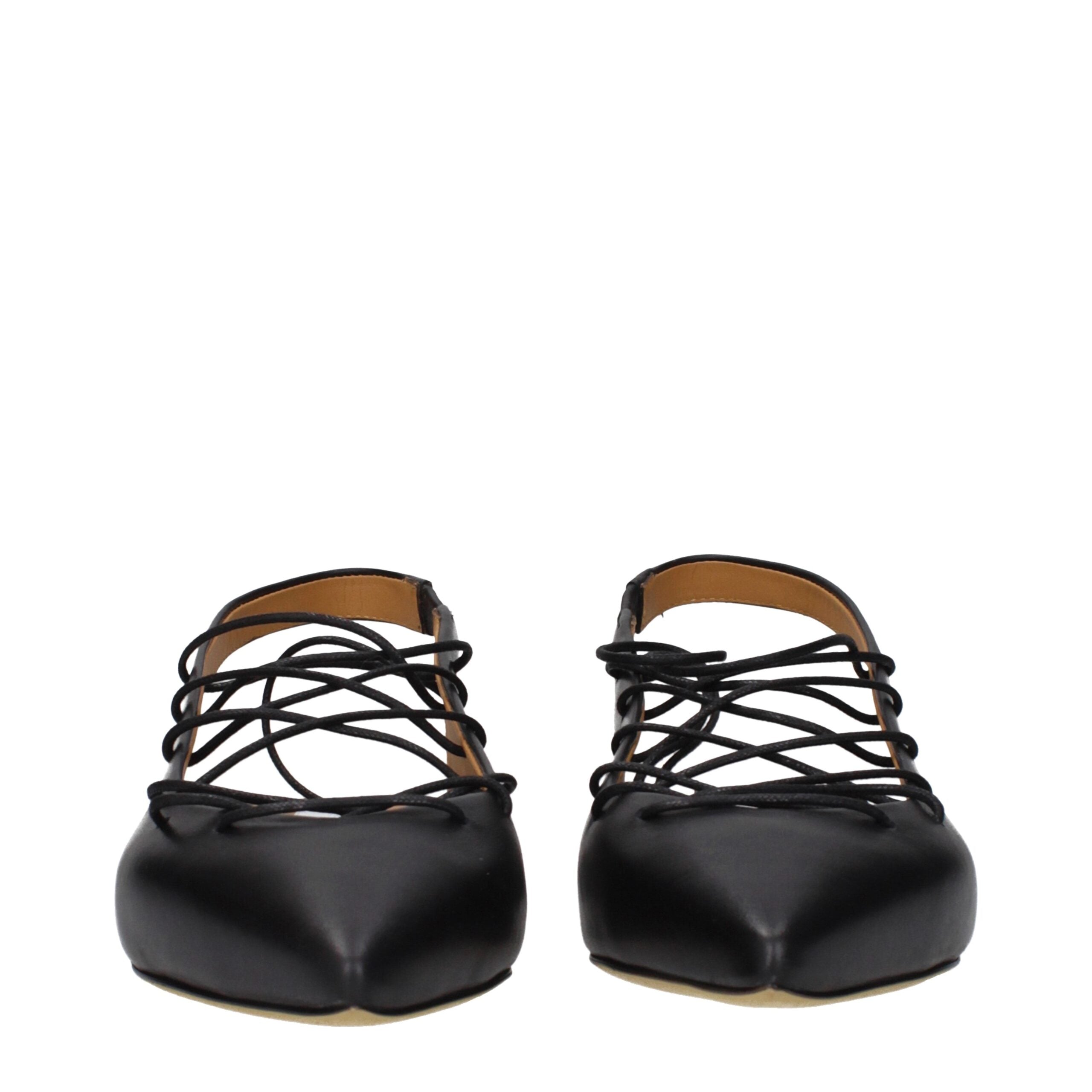 Black Leather Sandals