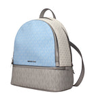 Beige Fabric Logo Backpack