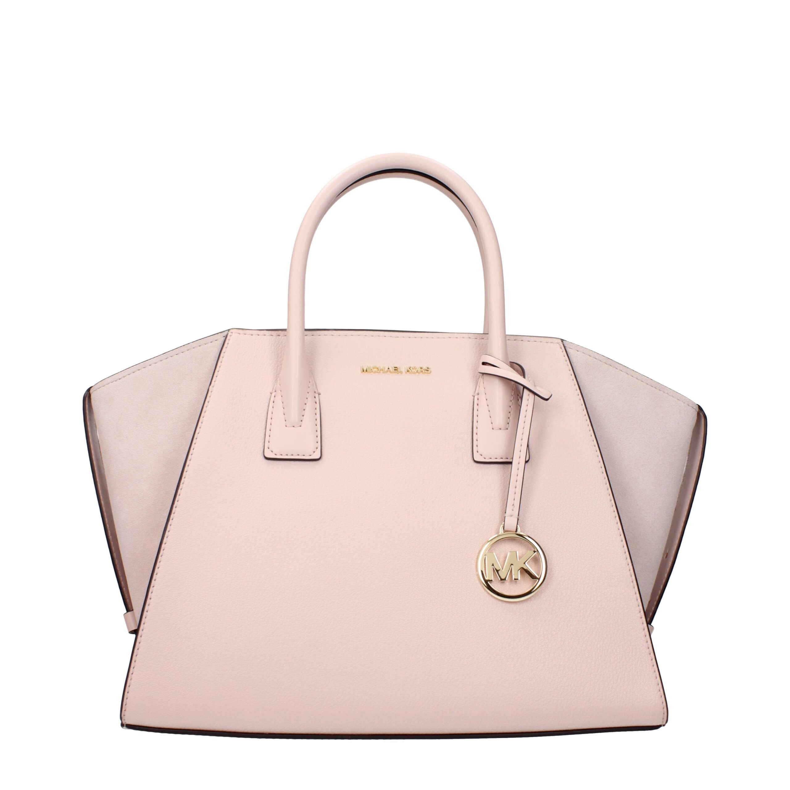 Powder Blush Leather Handbag