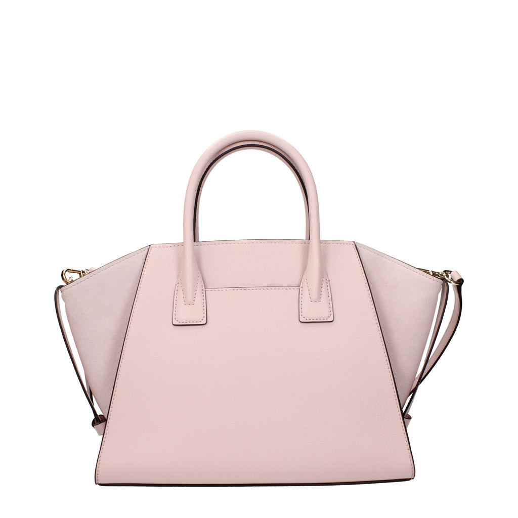 Powder Blush Leather Handbag
