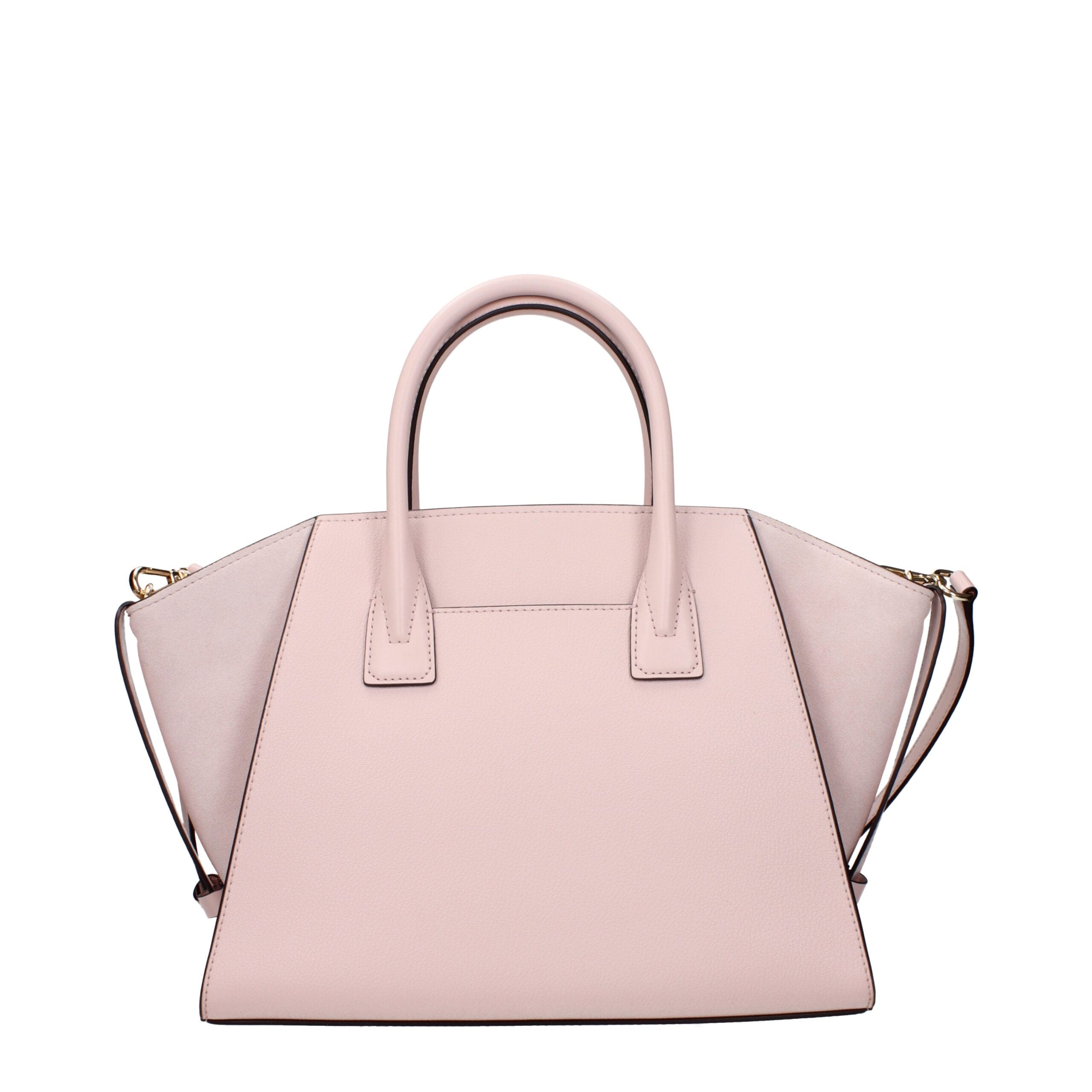 Powder Blush Leather Handbag