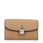 Brown Grained Leather Coin Pouch