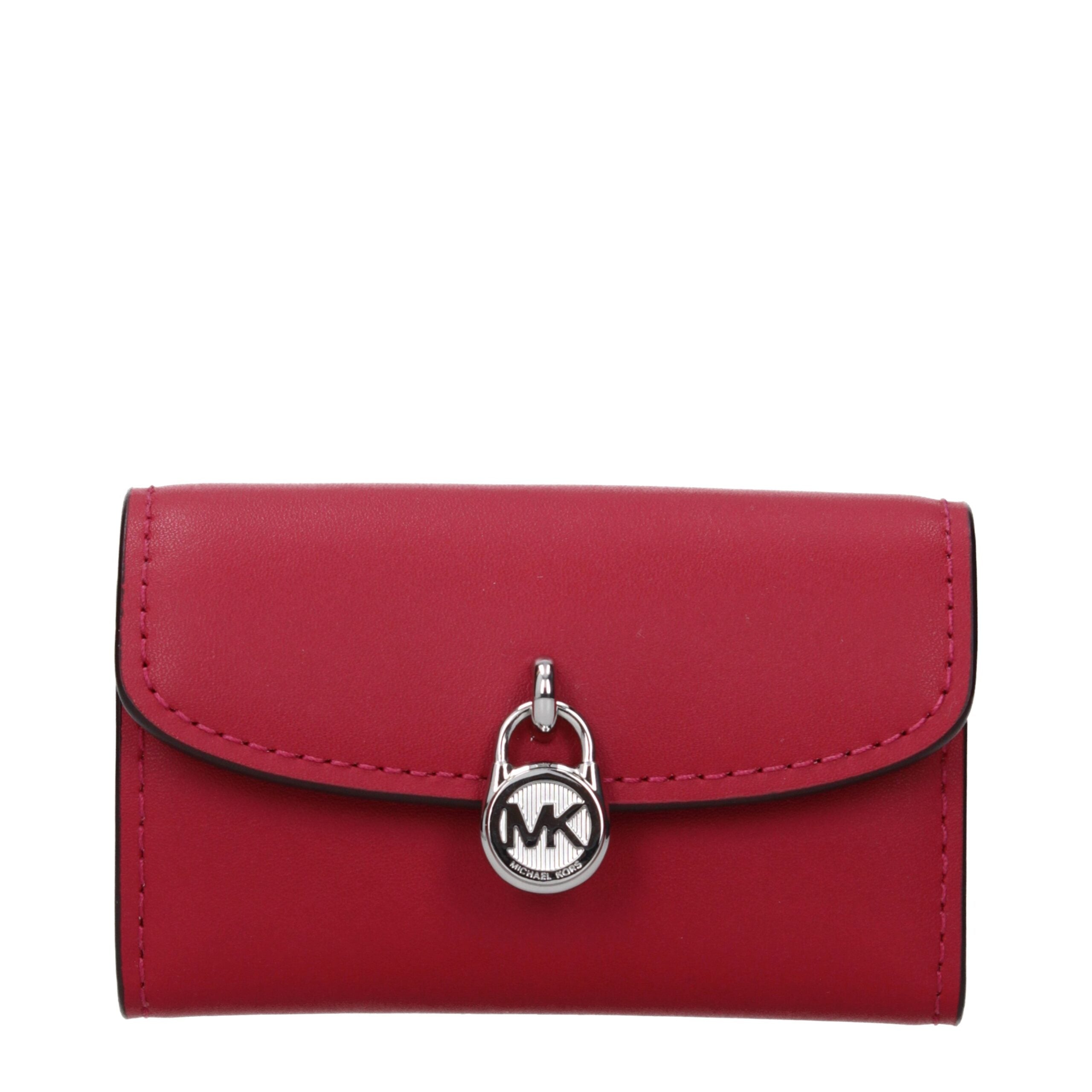 Red Leather Coin Purses