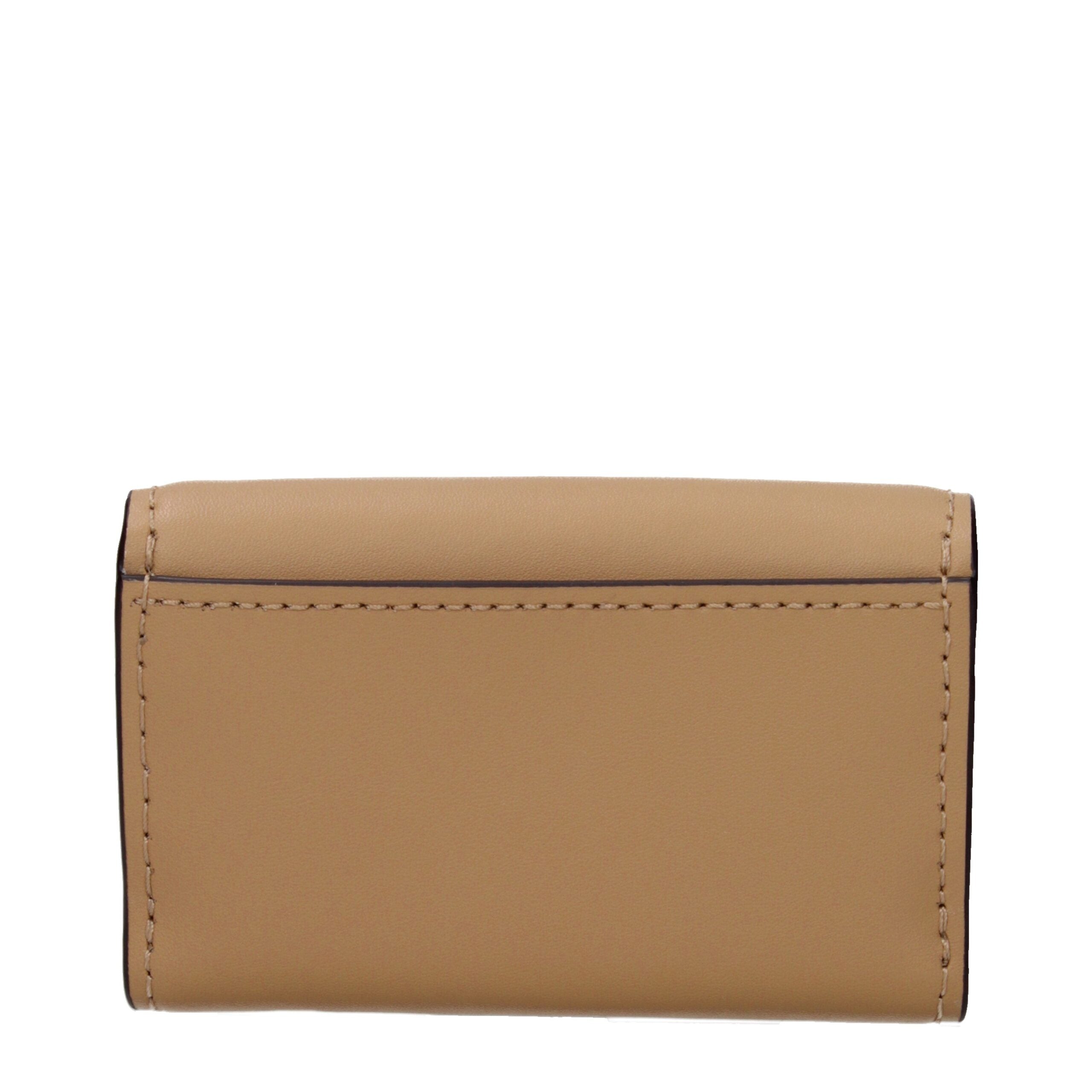 Brown Grained Leather Coin Pouch