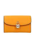 Orange Leather Coin Purse