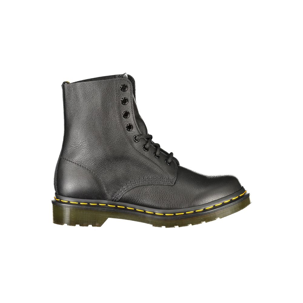 Black Leather Pascal Virginia Ankle Boots