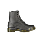 Black Leather Pascal Virginia Ankle Boots