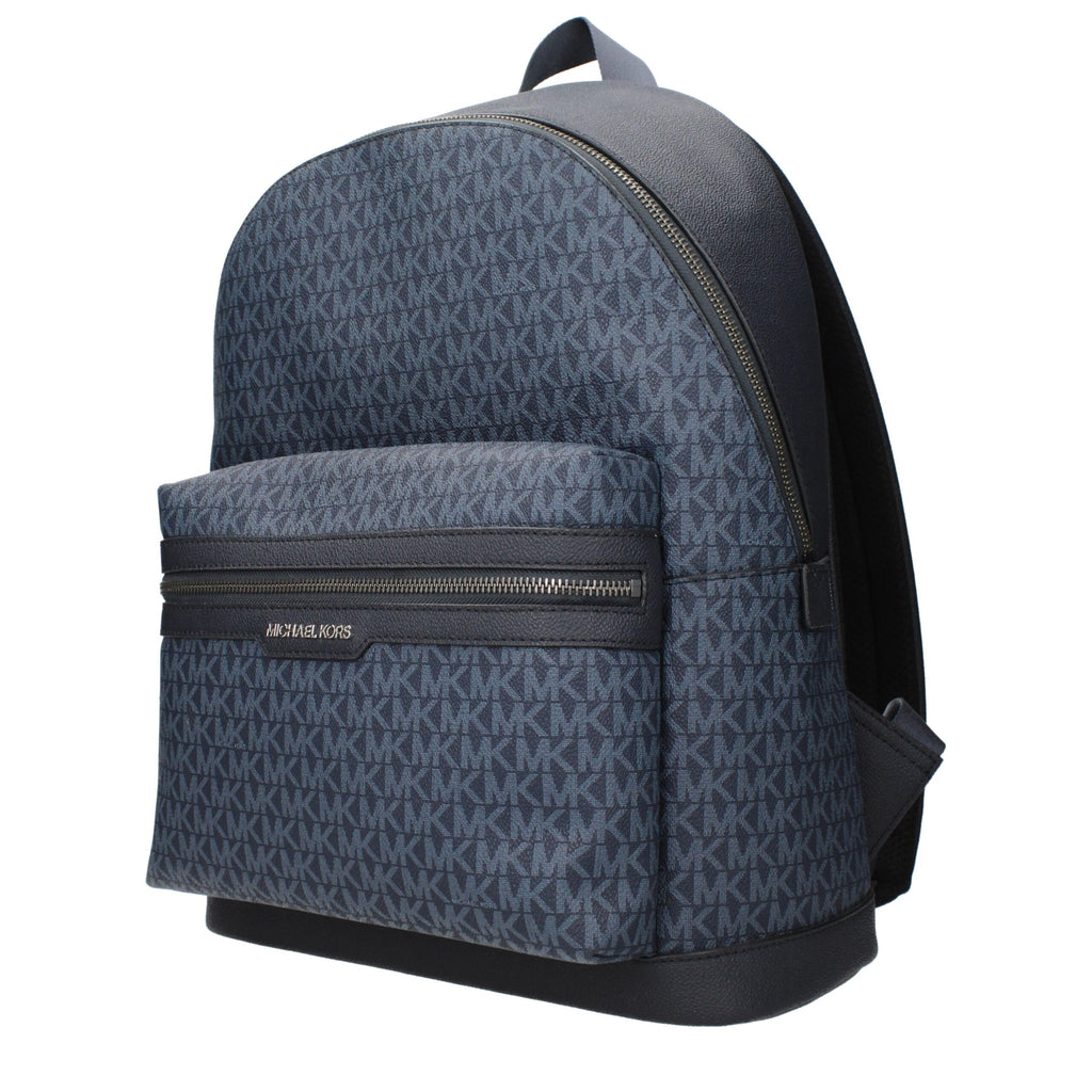 Blue Fabric Logo Backpack
