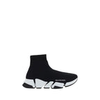 Black Polyester Speed Sneakers