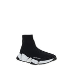 Black Polyester Speed Sneakers