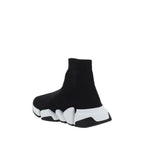 Black Polyester Speed Sneakers