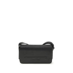 Black Calf Leather Shoulder Bag