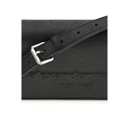 Black Calf Leather Shoulder Bag