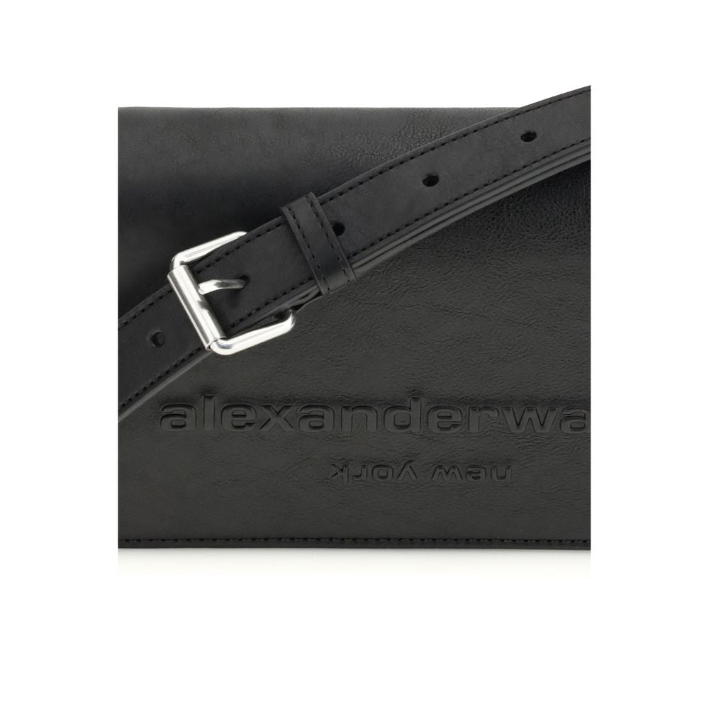 Black Calf Leather Shoulder Bag