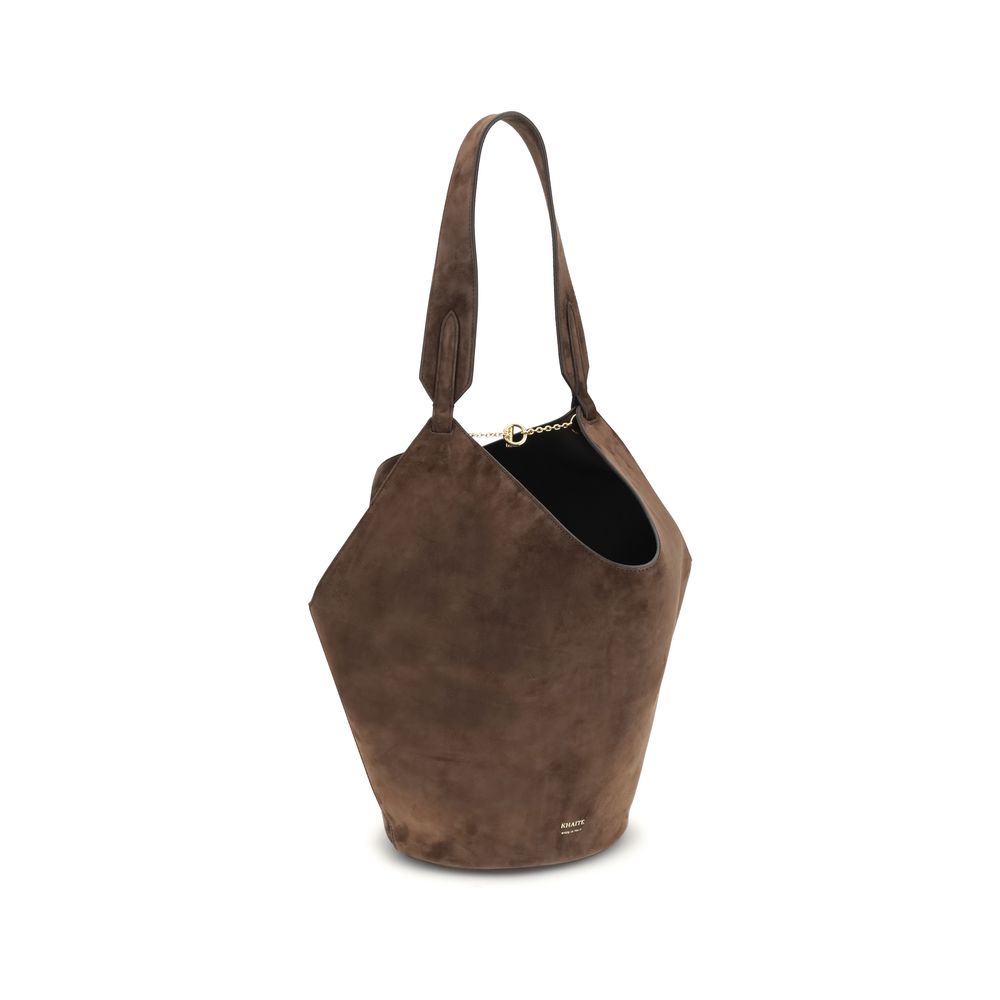 Small Calfskin Lotus Shoulder Bag