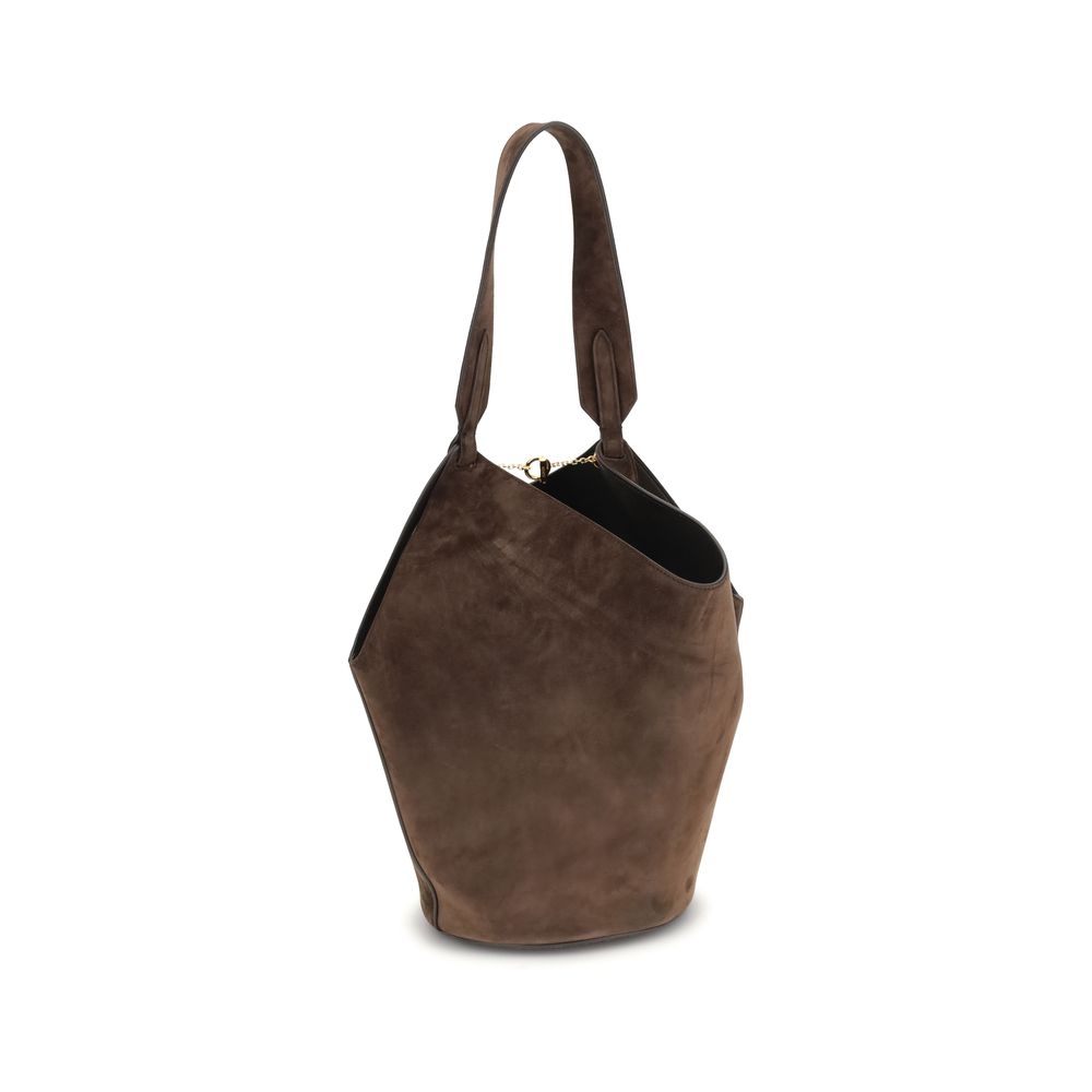Small Calfskin Lotus Shoulder Bag