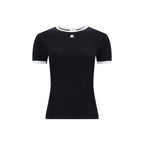 Black Cotton Crew Neck T-Shirt
