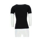 Black Cotton Crew Neck T-Shirt