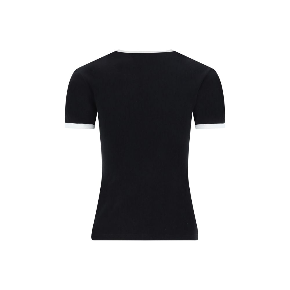Black Cotton Crew Neck T-Shirt