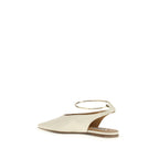 Beige Goatskin Ring Ballerinas
