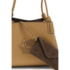 Calf Suede Libra Shopping Bag
