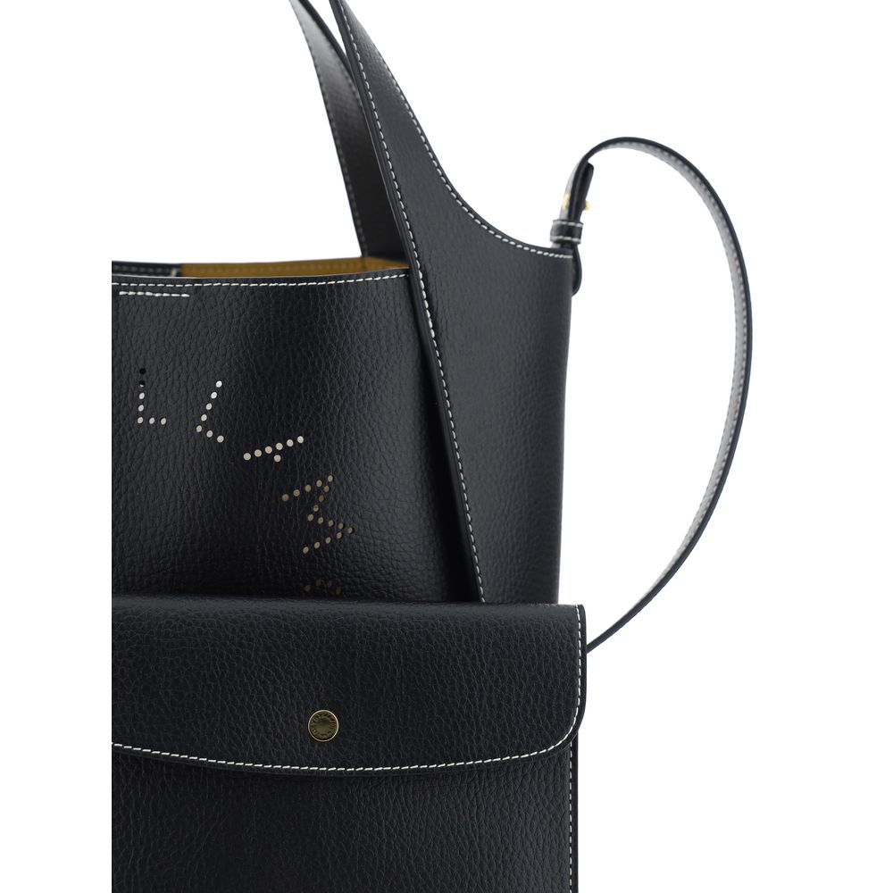 Grained Faux Leather Shoulder Bag
