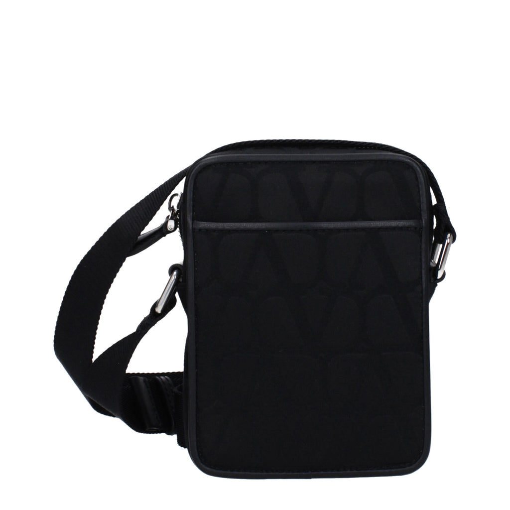 Black Fabric Small Crossbody Bag