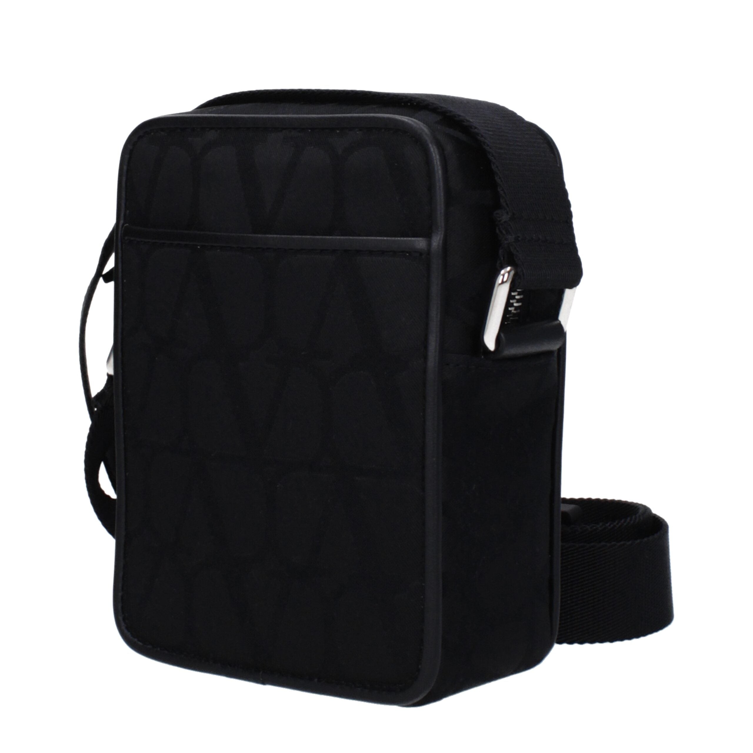 Black Fabric Small Crossbody Bag