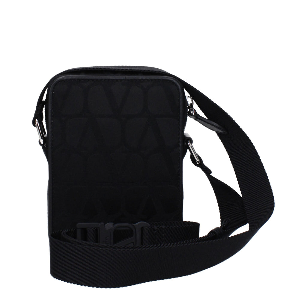 Black Fabric Small Crossbody Bag