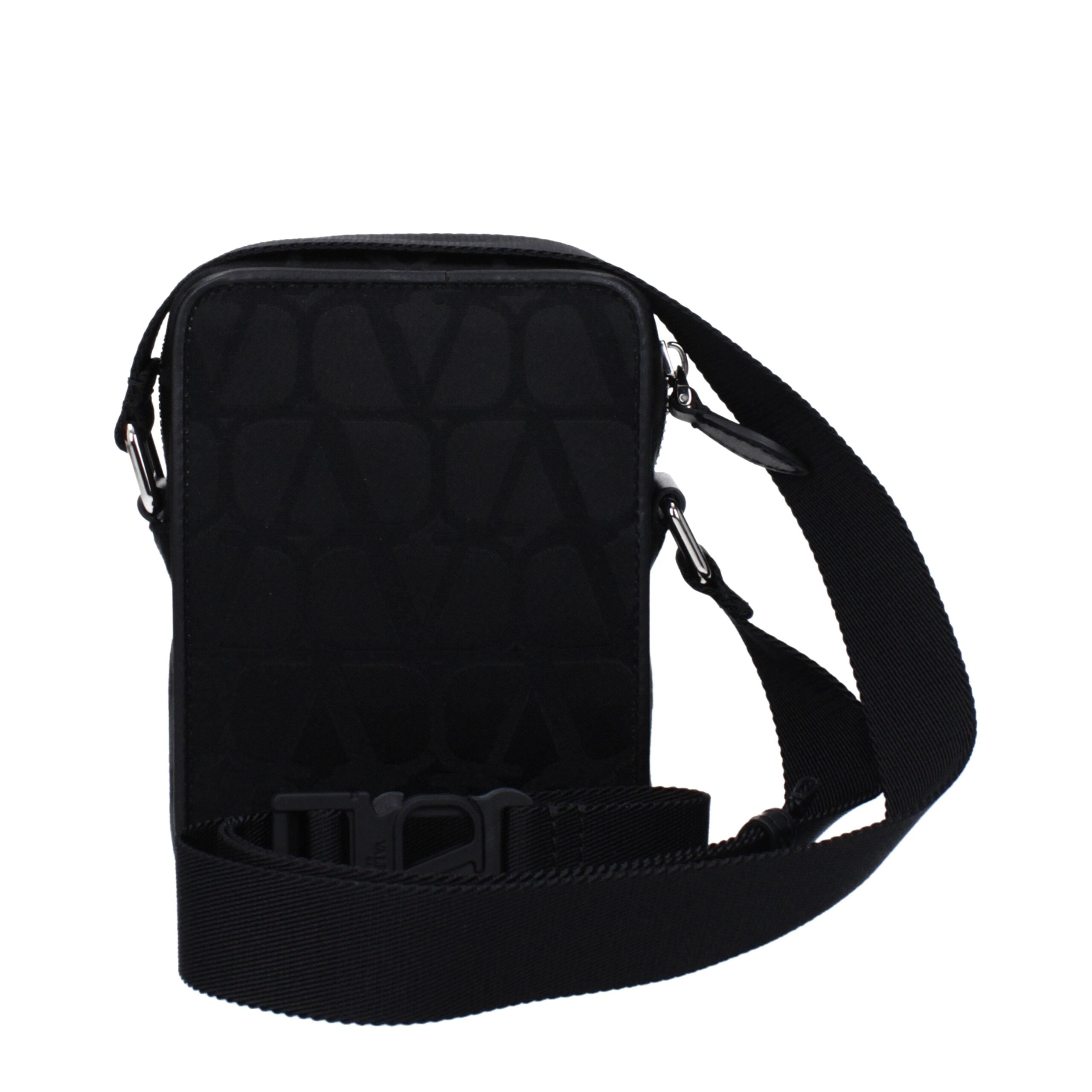 Black Fabric Small Crossbody Bag