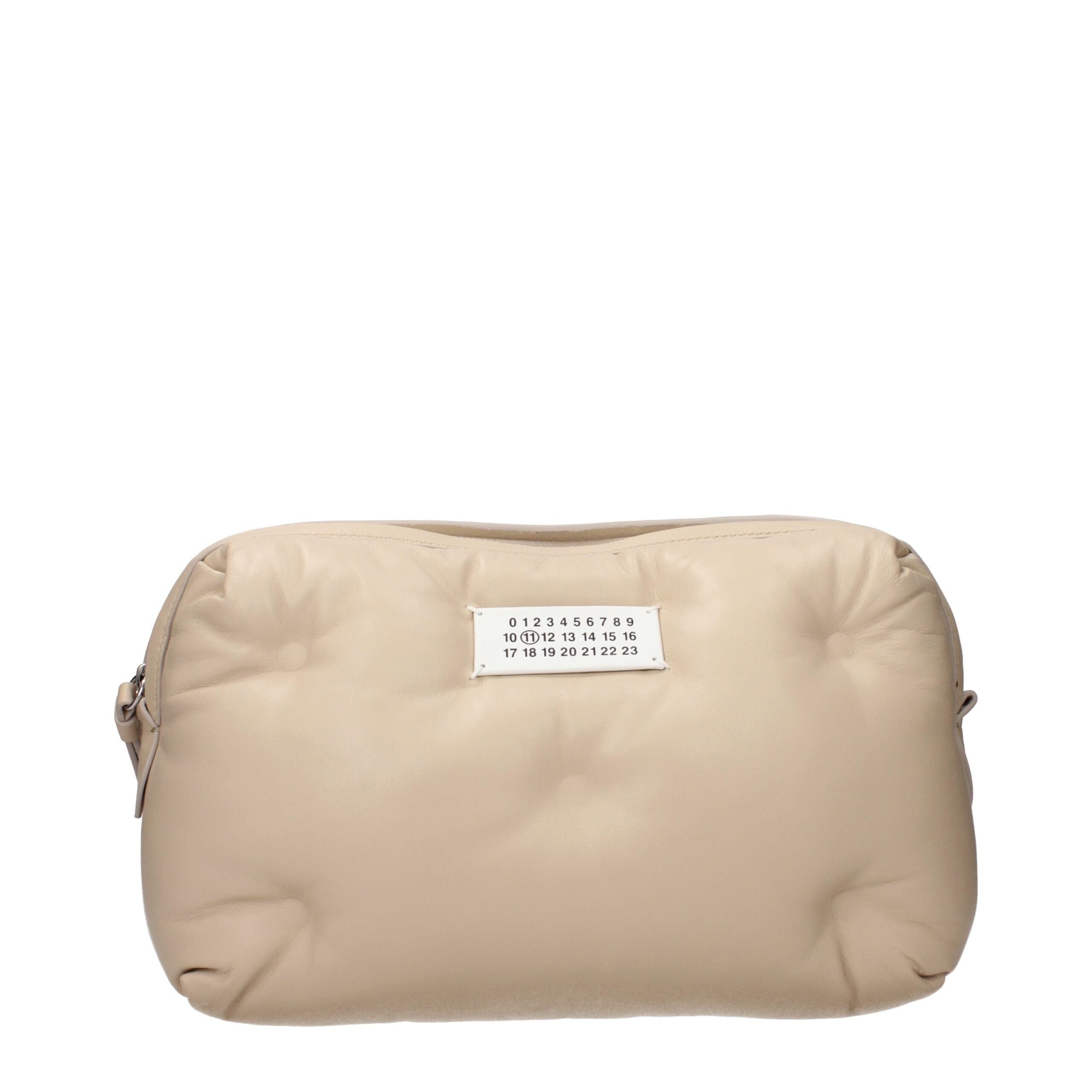 Full‑Grain Calfskin Beige Clutch