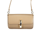 Beige Leather Iride Shoulder Bag