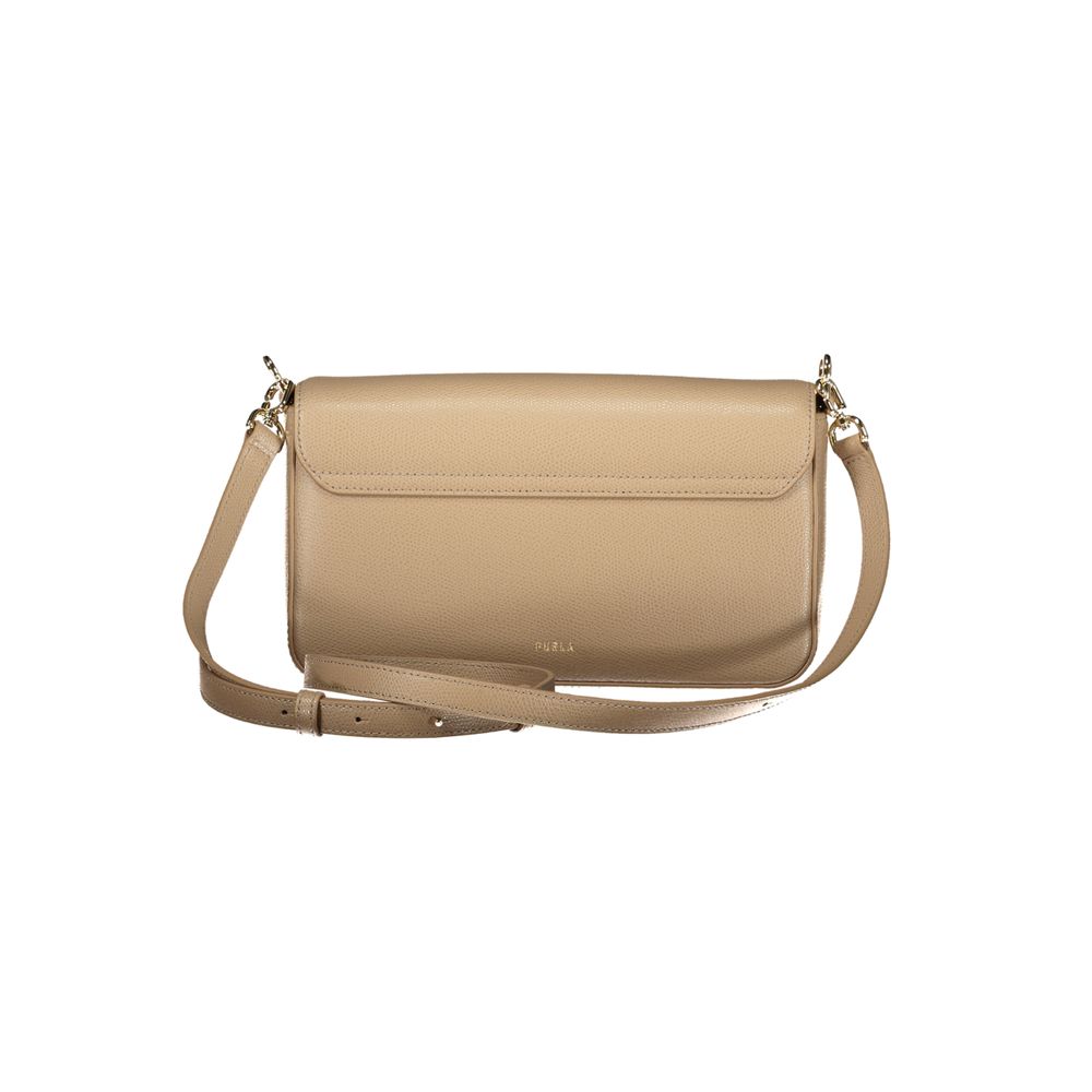 Beige Leather Iride Shoulder Bag