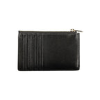 Camelia M Zipped Card Wallet in Nero Leather