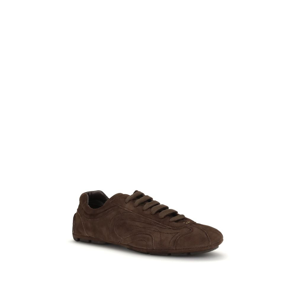 Brown Suede Calfskin Monte Carlo Re-Edition Sneakers