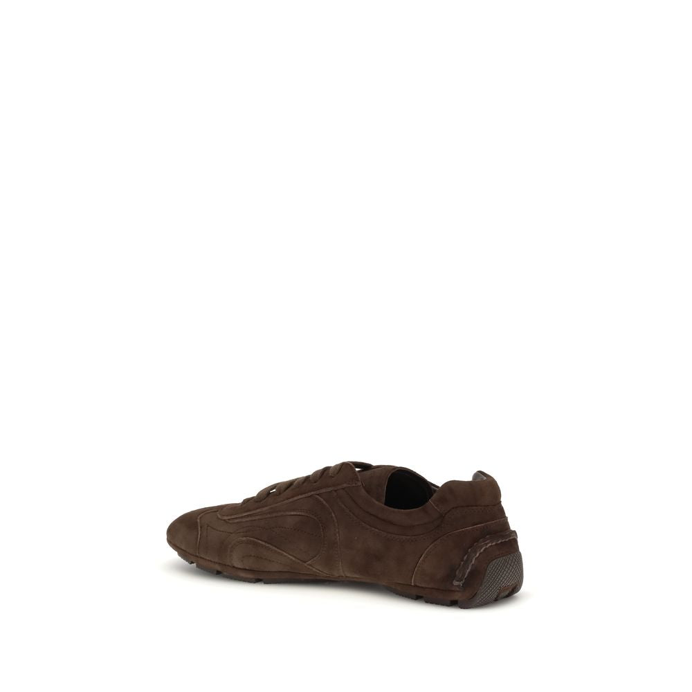 Brown Suede Calfskin Monte Carlo Re-Edition Sneakers