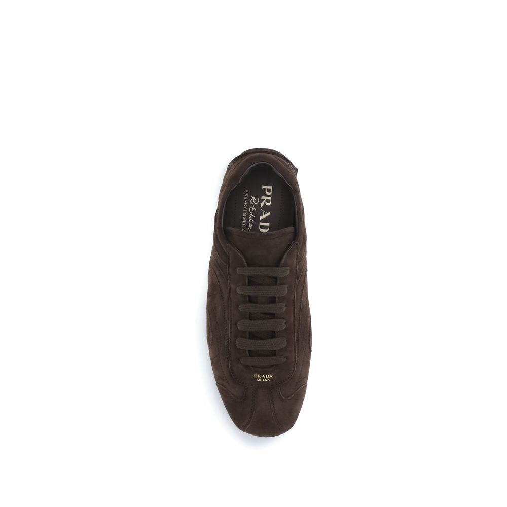 Brown Suede Calfskin Monte Carlo Re-Edition Sneakers
