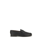 Rother Slip-On Loafers In Black Calf Leather