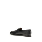 Rother Slip-On Loafers In Black Calf Leather