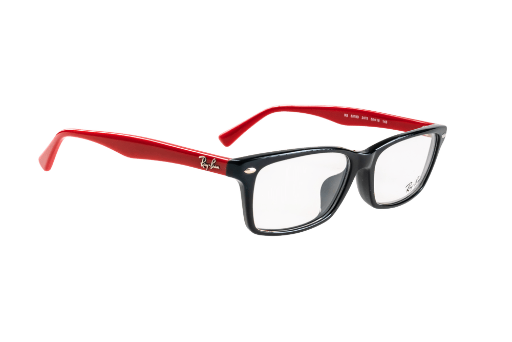 Rectangle Optical Frame RB5378D-C2475-55-F-S.BLK/RED