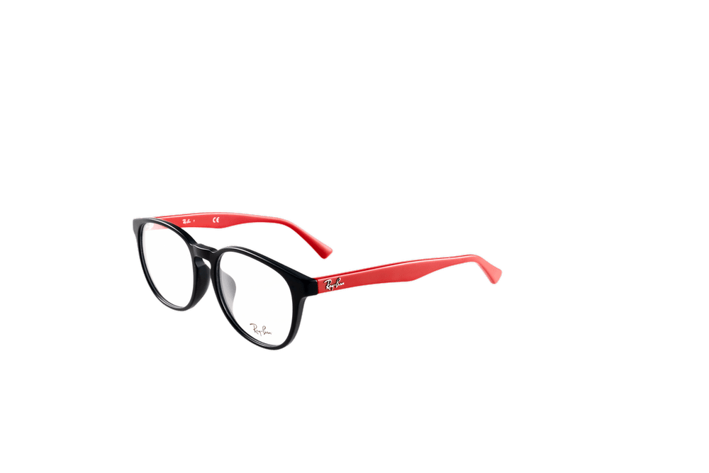 Round Optical Frame RB5373D-C5887-55-F-M.BLK/RED