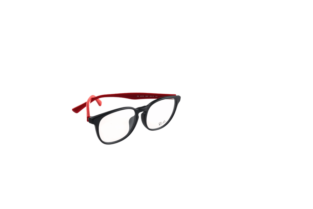 Round Optical Frame RB5373D-C5887-55-F-M.BLK/RED