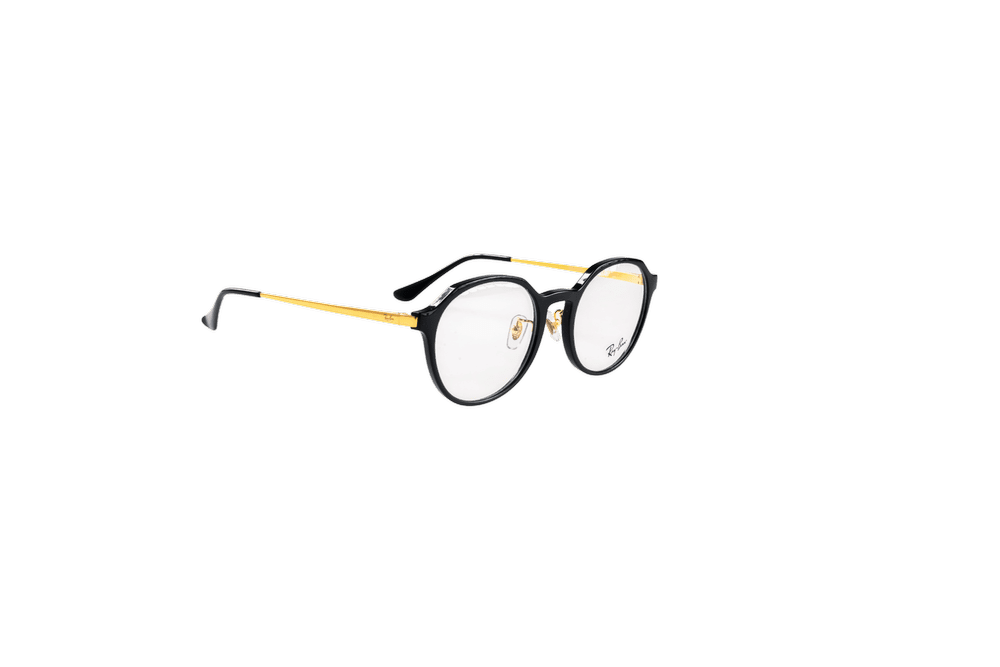 Round Optical Frame RB7187D-C2000-52-BLK/GLD