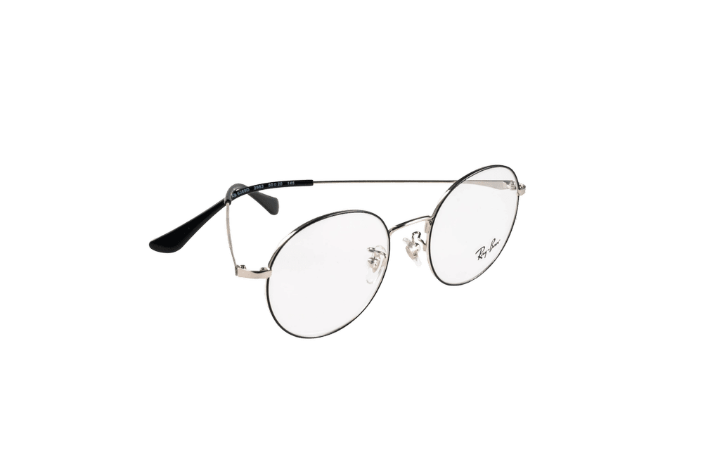 Round Optical Frame RB6369D-C2983-50-F-S.BLK/SLV