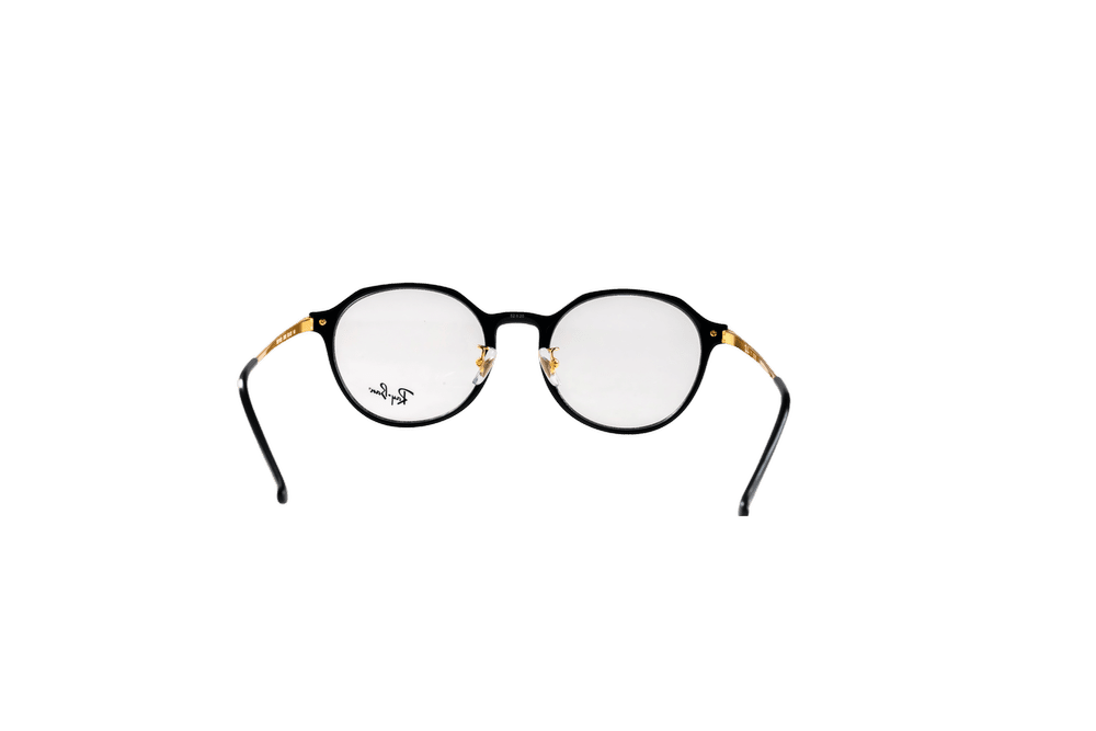 Round Optical Frame RB7187D-C2000-52-BLK/GLD